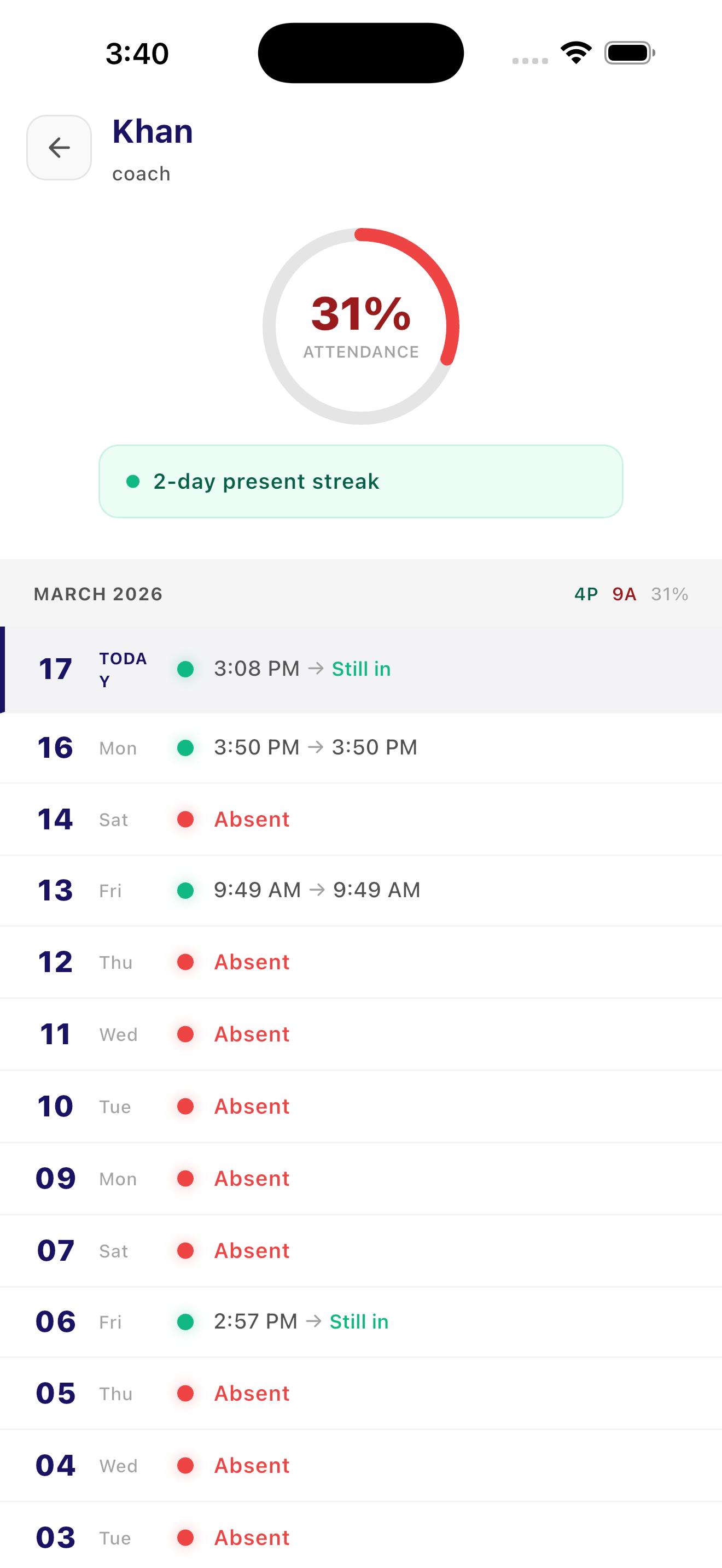 Attendance